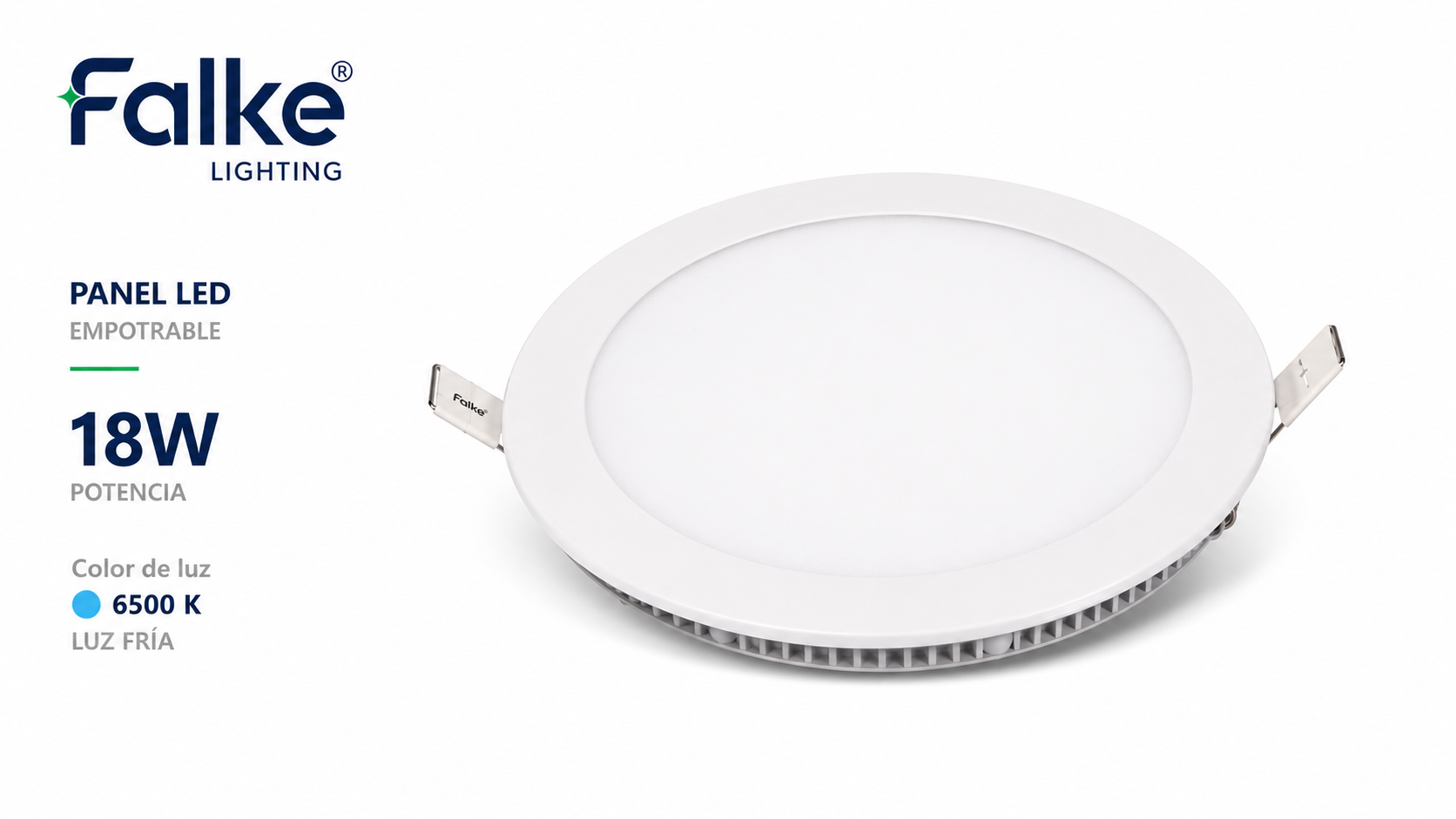LUMINARIA PANEL CLASSIC LED FALKE® 18W 6500K 1440LM EMP Ø220MM